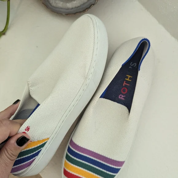 Rothy’s 6 Rainbow SF Pride Sneaker - Picture 8 of 8